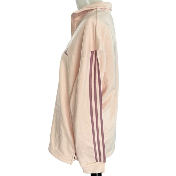 NWT ADIDAS Womens Quarter-Zip Fleece Sweatshirt Size XL - Picture 5 of 13